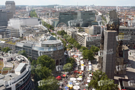 Blick von der Panorama-Etage im 20. Stock des Europa-Centers