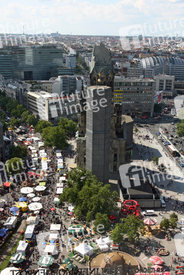Blick von der Panorama-Etage im 20. Stock des Europa-Centers