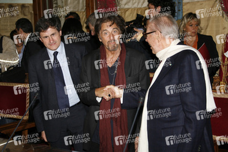 Gianni Alemanno, Al Pacino, Gian Luigi Rondi