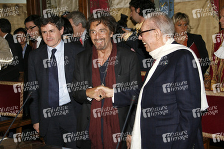 Gianni Alemanno, Al Pacino, Gian Luigi Rondi
