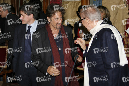 Gianni Alemanno, Al Pacino, Gian Luigi Rondi