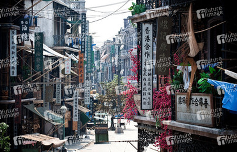 Blick über die Main Street des größten 1:1 Set von Hong Kong