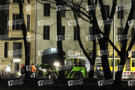 Nachtdreh zum Thriller 'Unknown Identity'