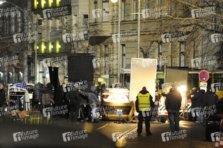 Nachtdreh zum Thriller 'Unknown Identity'