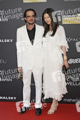 Oskar Roehler mit Gattin Alexandra Fischer-Roehler