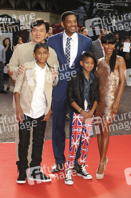 Jackie Chan, Jaden Smith, Will Smith, Willow Smith, Jada Pinkett Smith