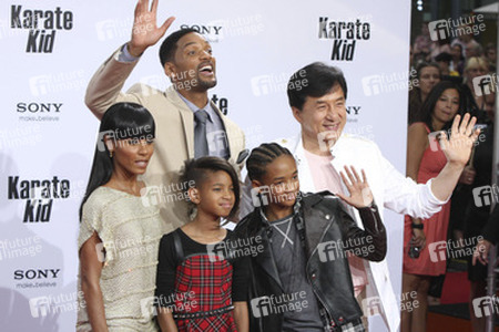 Jada Pinkett Smith, Willow Smith, Will Smith, Jaden Smith, Jackie Chan