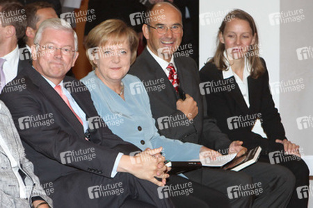 Roland Koch, Angela Merkel, Manuel Herder