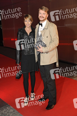 Florentine Lahme mit ihrem Frisör Michael