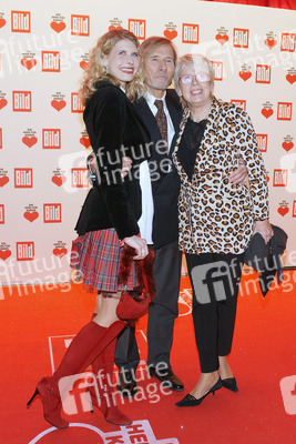 Horst Janson mit Ehefrau Hella Janson und Tochter Laura Janson