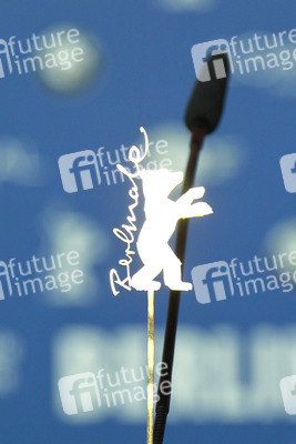 Berlinale Logo am Mikrofon