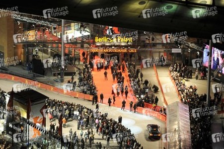 Der rote Teppich vor dem Berlinale Palast