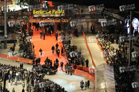 Der rote Teppich vor dem Berlinale Palast