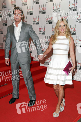 Geri Halliwell (Spice Girls) mit Begleitung