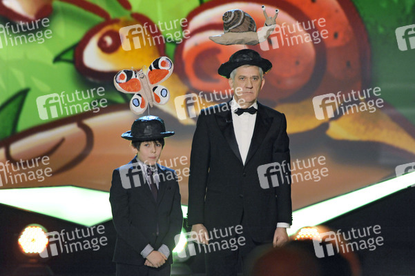 Ilja Richter mit Sohn Kolja Richter