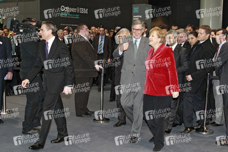 Martin Jetter, Samuel Palmisano, Angela Merkel