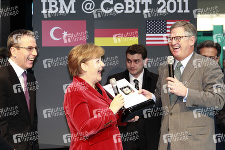 Martin Jetter, Angela Merkel, Samuel Palmisano
