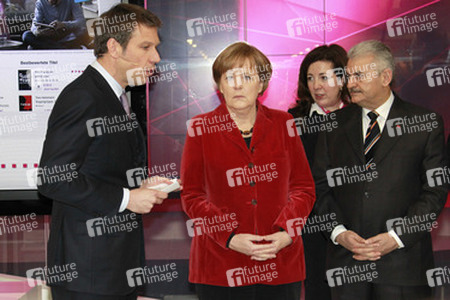 René Obermann, Angela Merkel, Binali Yildirim