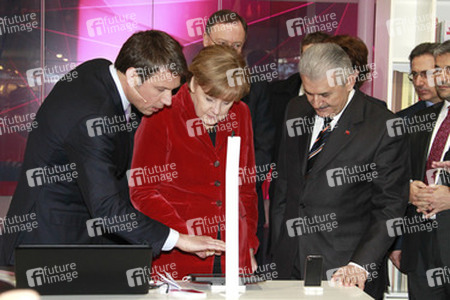 René Obermann, Angela Merkel, Binali Yildirim