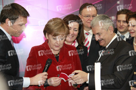 René Obermann, Angela Merkel, Binali Yildirim