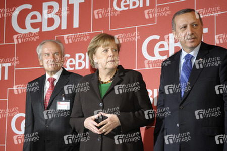 August-Wilhelm Scheer, Angela Merkel, Recep Tayyip Erdogan