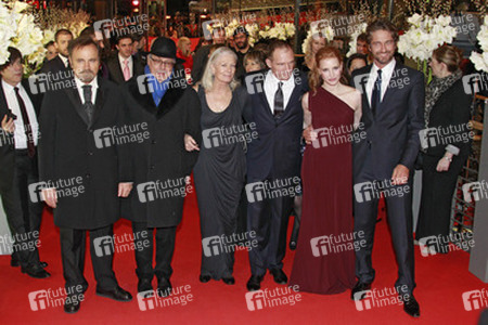 Franco Nero, Dieter Kosslick, Vanessa Redgrave, Ralph Fiennes, Jessica Castain, Gerard Butler