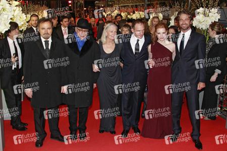 Franco Nero, Dieter Kosslick, Vanessa Redgrave, Ralph Fiennes, Jessica Castain, Gerard Butler