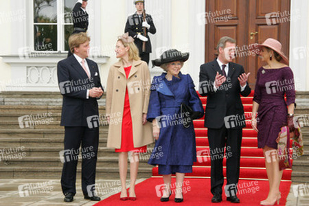 Willem-Alexander von Oranien-Nassau, Bettina Wulff, Königin Beatrix, Christian Wulff, Maxima Zorreguieta