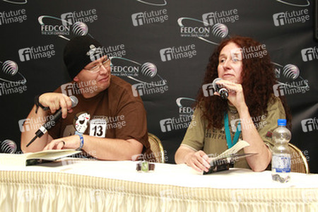 Claudia Kern mit Co-Leser Tom