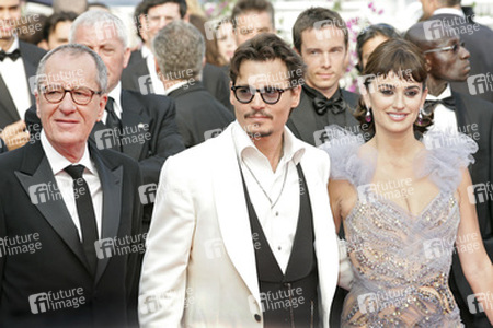 Geoffrey Rush, Johnny Depp, Penélope Cruz