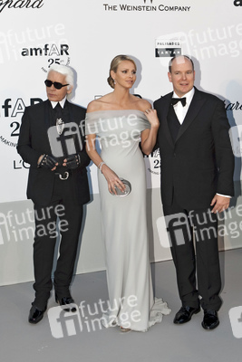 Karl Lagerfeld, Charlene Wittstock, Fürst Albert II. von Monaco