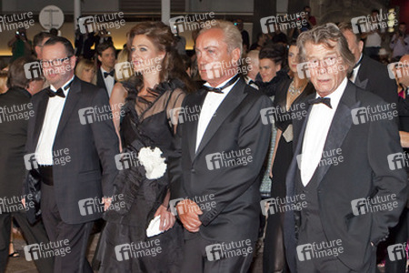 Lars von Trier mit Gattin Bente Froge, Udo Kier, John Hurt