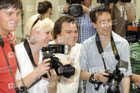 Jack Black mit Fotografen