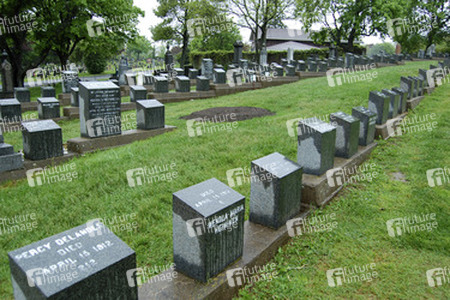 Fairfield Friedhof mit den Gräbern von Titanic Opfern