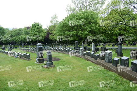 Fairfield Friedhof mit den Gräbern von Titanic Opfern