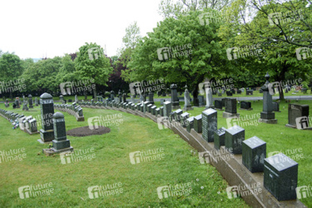 Fairfield Friedhof mit den Gräbern von Titanic Opfern