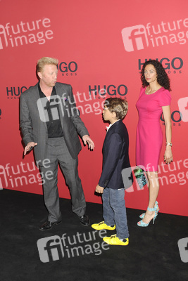 Boris Becker mit Ehefrau Lilly und Sohn Elias