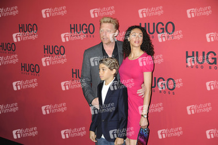 Boris Becker mit Ehefrau Lilly und Sohn Elias