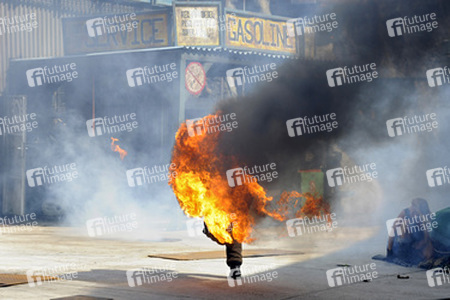 Die Stuntshow im Vulkan