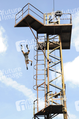 Die Stuntshow im Vulkan