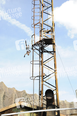 Die Stuntshow im Vulkan