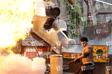 Die Stuntshow im Vulkan