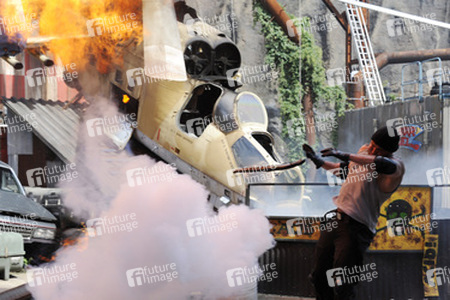 Die Stuntshow im Vulkan