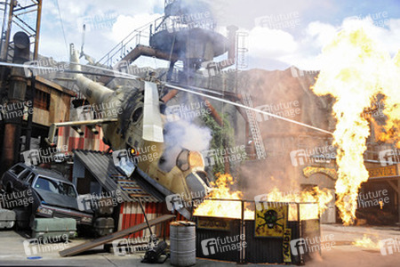 Die Stuntshow im Vulkan