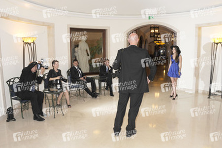 Franziska von Anhalt mit Fotorafen