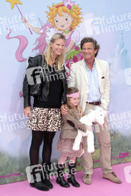 Florian Langenscheidt mit Lebensgefährtin Miriam Friedrich und Tochter Charlotte