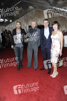 David Garrett, Thomas Gottschalk, Guenther Jauch mit Ehefrau Thea Sihler