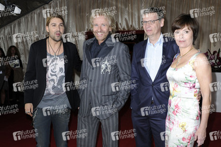 David Garrett, Thomas Gottschalk, Guenther Jauch mit Ehefrau Thea Sihler