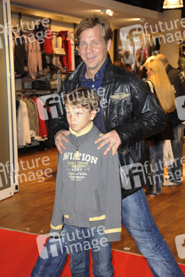 Thomas Heinze mit Sohn Sam