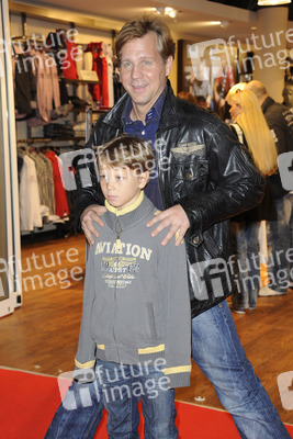 Thomas Heinze mit Sohn Sam
